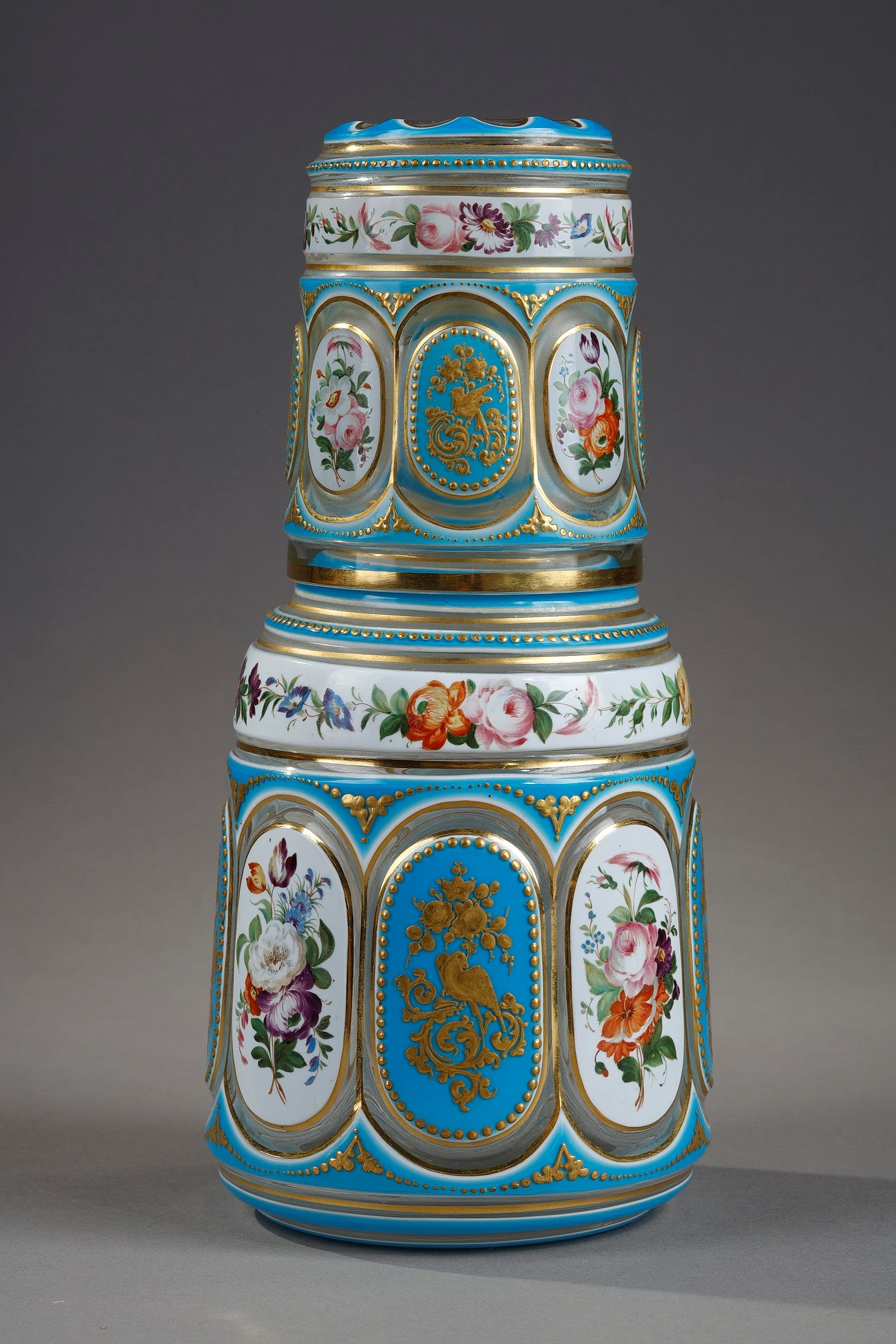 Early 19th century Night set in overlay